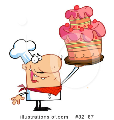 Birthday Cake Clipart #32187 by Hit Toon