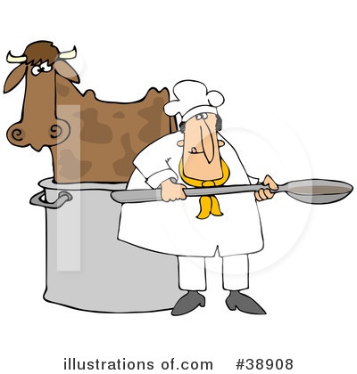 Royalty-Free (RF) Chef Clipart Illustration by djart - Stock Sample #38908