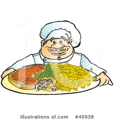 Royalty-Free (RF) Chef Clipart Illustration by Snowy - Stock Sample #40938
