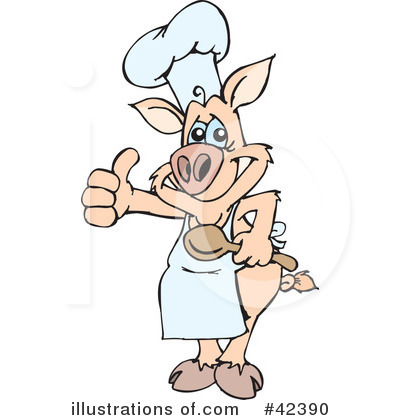 Pig Clipart #42390 by Dennis Holmes Designs