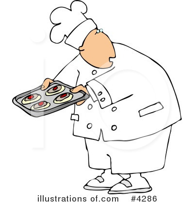 Royalty-Free (RF) Chef Clipart Illustration by djart - Stock Sample #4286