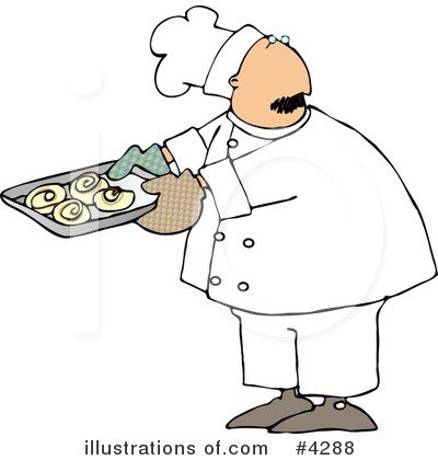 Royalty-Free (RF) Chef Clipart Illustration by djart - Stock Sample #4288
