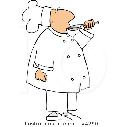 Royalty-Free (RF) Chef Clipart Illustration by djart - Stock Sample #4290