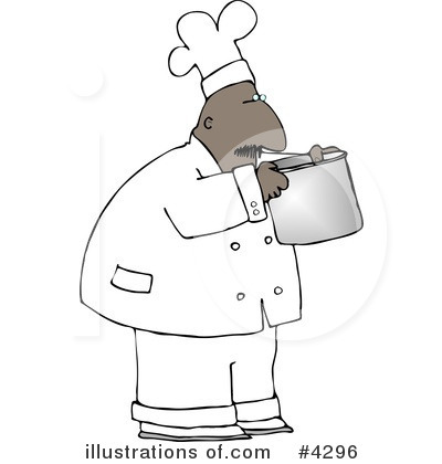Royalty-Free (RF) Chef Clipart Illustration by djart - Stock Sample #4296