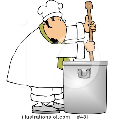 Royalty-Free (RF) Chef Clipart Illustration by djart - Stock Sample #4311
