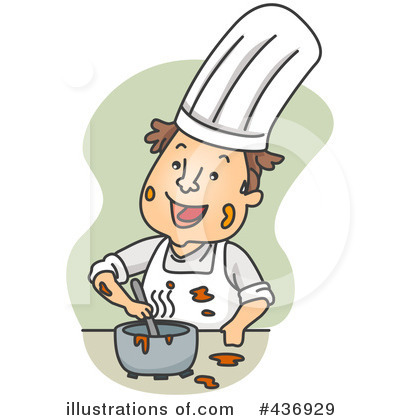 Royalty-Free (RF) Chef Clipart Illustration by BNP Design Studio - Stock Sample #436929