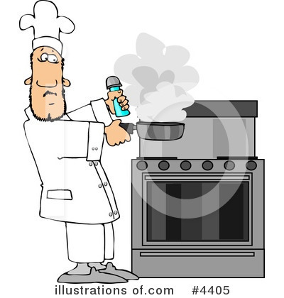 Royalty-Free (RF) Chef Clipart Illustration by djart - Stock Sample #4405
