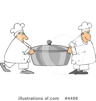 Royalty-Free (RF) Chef Clipart Illustration by djart - Stock Sample #4408