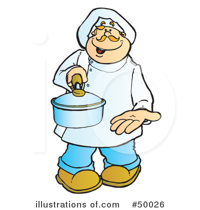 Royalty-Free (RF) Chef Clipart Illustration by Snowy - Stock Sample #50026