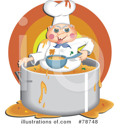 Royalty-Free (RF) Chef Clipart Illustration by Prawny - Stock Sample #78748
