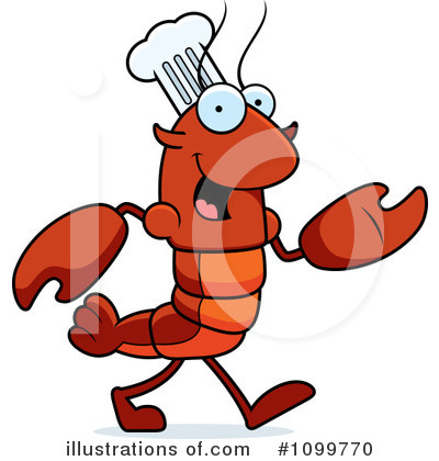 Crayfish Clipart #1099770 by Cory Thoman