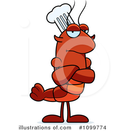 Royalty-Free (RF) Chef Crawdad Clipart Illustration by Cory Thoman - Stock Sample #1099774
