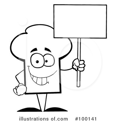 Royalty-Free (RF) Chef Hat Clipart Illustration by Hit Toon - Stock Sample #100141