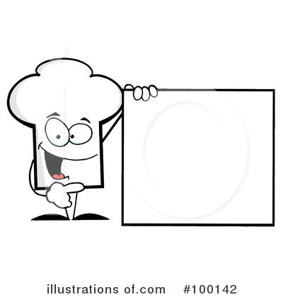 Royalty-Free (RF) Chef Hat Clipart Illustration by Hit Toon - Stock Sample #100142