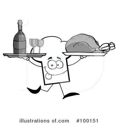 Royalty-Free (RF) Chef Hat Clipart Illustration by Hit Toon - Stock Sample #100151