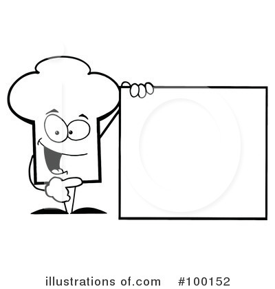 Royalty-Free (RF) Chef Hat Clipart Illustration by Hit Toon - Stock Sample #100152