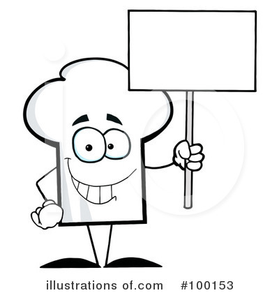 Royalty-Free (RF) Chef Hat Clipart Illustration by Hit Toon - Stock Sample #100153