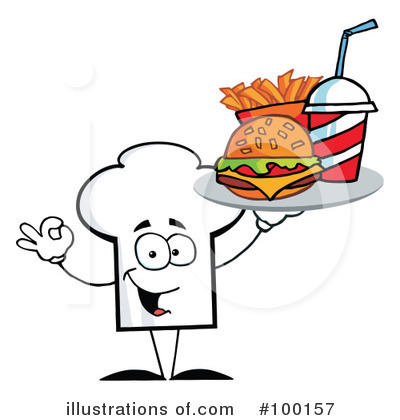 Royalty-Free (RF) Chef Hat Clipart Illustration by Hit Toon - Stock Sample #100157