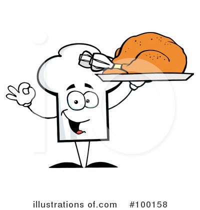 Royalty-Free (RF) Chef Hat Clipart Illustration by Hit Toon - Stock Sample #100158