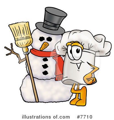 Royalty-Free (RF) Chef Hat Clipart Illustration by Mascot Junction - Stock Sample #7710
