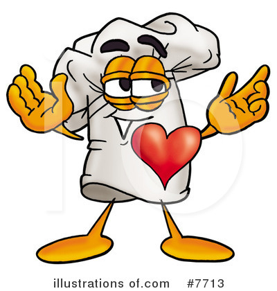 Royalty-Free (RF) Chef Hat Clipart Illustration by Mascot Junction - Stock Sample #7713