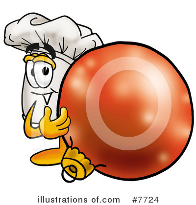 Royalty-Free (RF) Chef Hat Clipart Illustration by Mascot Junction - Stock Sample #7724