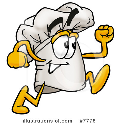Chefs Hat Character Clipart #7776 by Mascot Junction