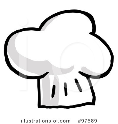 Royalty-Free (RF) Chef Hat Clipart Illustration by Hit Toon - Stock Sample #97589