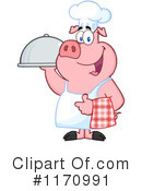 Chef Pig Clipart #1170991 by Hit Toon