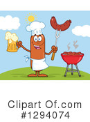 Chef Sausage Clipart #1294074 by Hit Toon