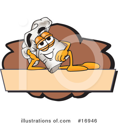 Chefs Hat Character Clipart #16946 by Mascot Junction