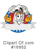 Chefs Hat Character Clipart #16952 by Mascot Junction