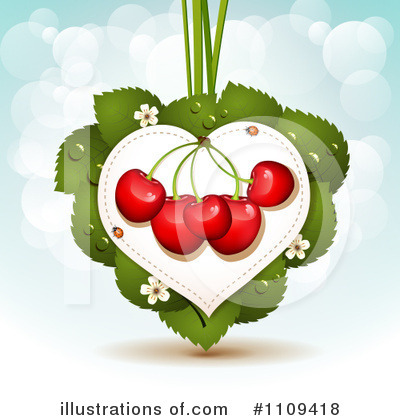 Royalty-Free (RF) Cherries Clipart Illustration by merlinul - Stock Sample #1109418