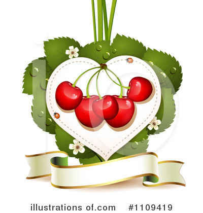 Royalty-Free (RF) Cherries Clipart Illustration by merlinul - Stock Sample #1109419