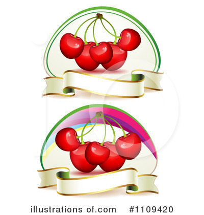 Royalty-Free (RF) Cherries Clipart Illustration by merlinul - Stock Sample #1109420