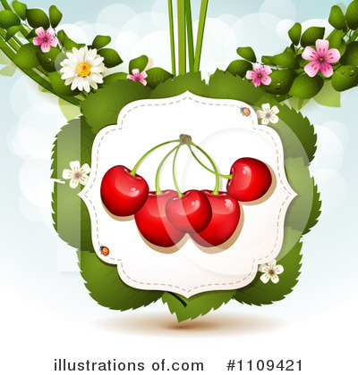 Royalty-Free (RF) Cherries Clipart Illustration by merlinul - Stock Sample #1109421