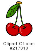 Cherries Clipart #217319 by Hit Toon