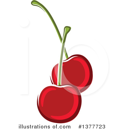 Royalty-Free (RF) Cherry Clipart Illustration by Vector Tradition SM - Stock Sample #1377723