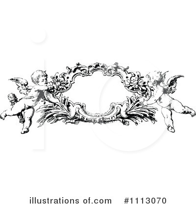 Royalty-Free (RF) Cherub Clipart Illustration by Prawny Vintage - Stock Sample #1113070