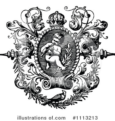 Royalty-Free (RF) Cherub Clipart Illustration by Prawny Vintage - Stock Sample #1113213