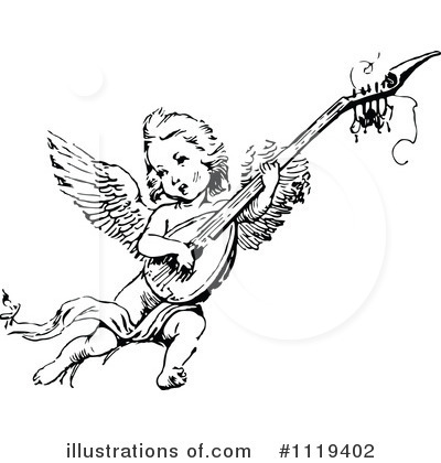Royalty-Free (RF) Cherub Clipart Illustration by Prawny Vintage - Stock Sample #1119402