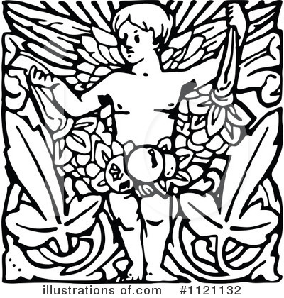 Angel Clipart #1121132 by Prawny Vintage