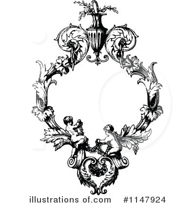 Royalty-Free (RF) Cherub Clipart Illustration by Prawny Vintage - Stock Sample #1147924