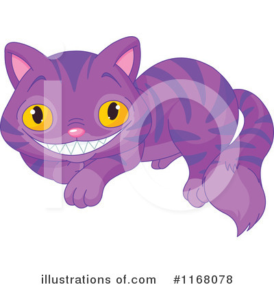 Royalty-Free (RF) Cheshire Cat Clipart Illustration by Pushkin - Stock Sample #1168078
