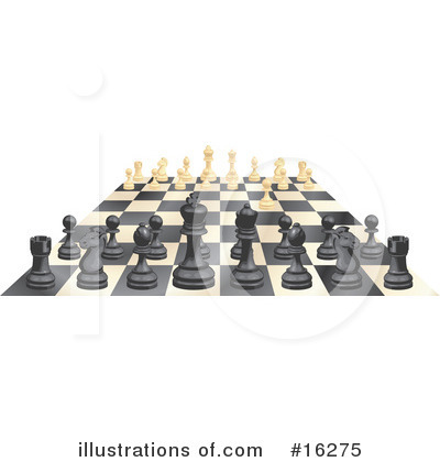 Chess Board Clipart #16275 by AtStockIllustration