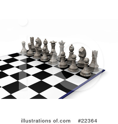 Royalty-Free (RF) Chess Clipart Illustration by KJ Pargeter - Stock Sample #22364