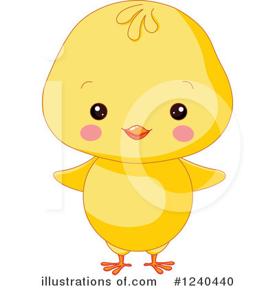 Royalty-Free (RF) Chick Clipart Illustration by Pushkin - Stock Sample #1240440