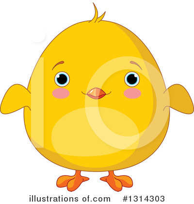 Royalty-Free (RF) Chick Clipart Illustration by Pushkin - Stock Sample #1314303