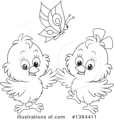 Royalty-Free (RF) Chick Clipart Illustration by Alex Bannykh - Stock Sample #1384411