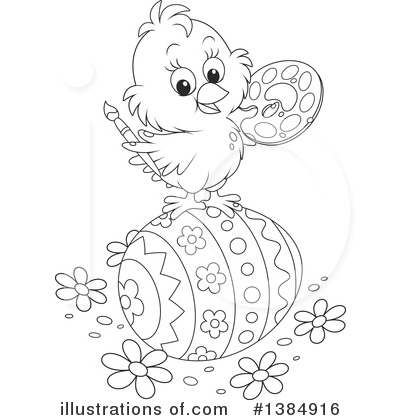 Royalty-Free (RF) Chick Clipart Illustration by Alex Bannykh - Stock Sample #1384916